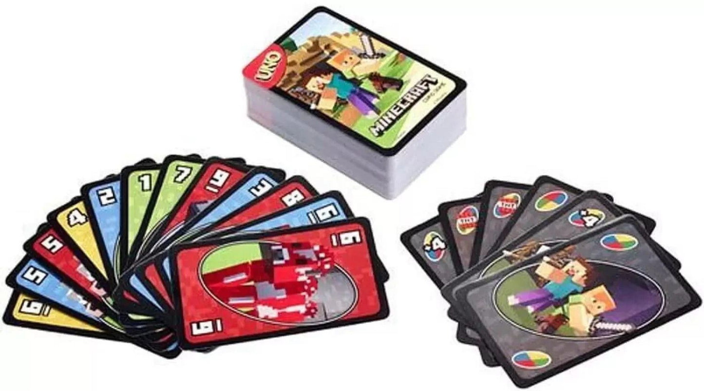 UNO Minecraft Playing Card Game
