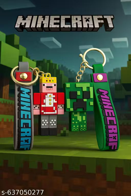 Minecraft King Keychain
